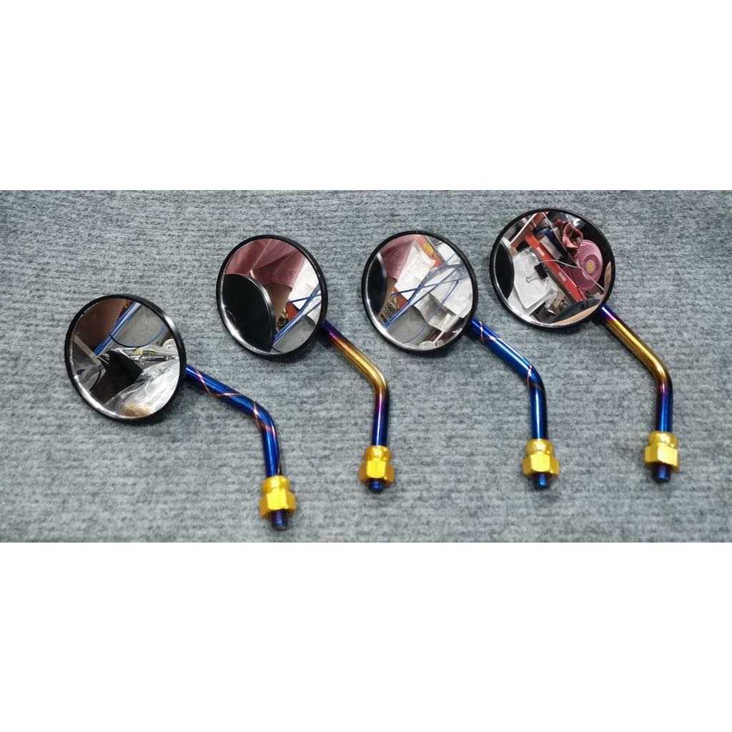 GƯƠNG TRÒN CHÂN NHÔM TITAN ỐC VÀNG