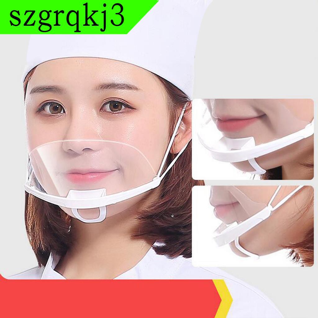 5 Tấm Che Mặt Bằng Nhựa Trong Suốt Bảo Vệ Miệng Khi Làm Việc