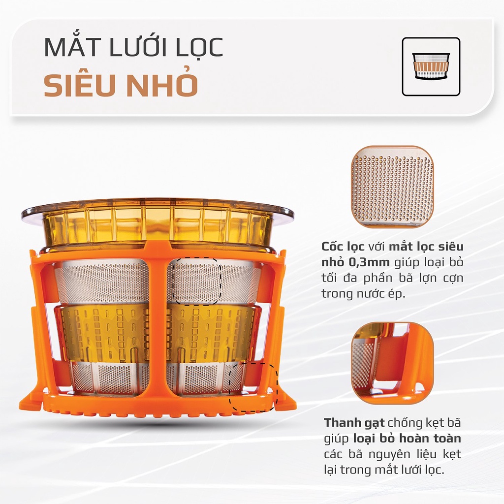 Máy ép chậm, máy ép trái cây OLIVO SJ200, bảo hành 24 tháng