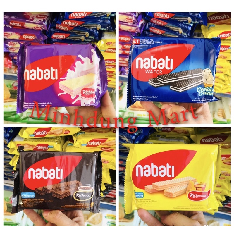 Bánh Nabati phô mai/ socola /trà xanh các loại