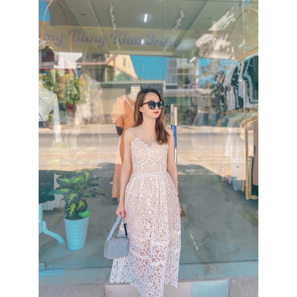 Váy 2 giây ren tkcc