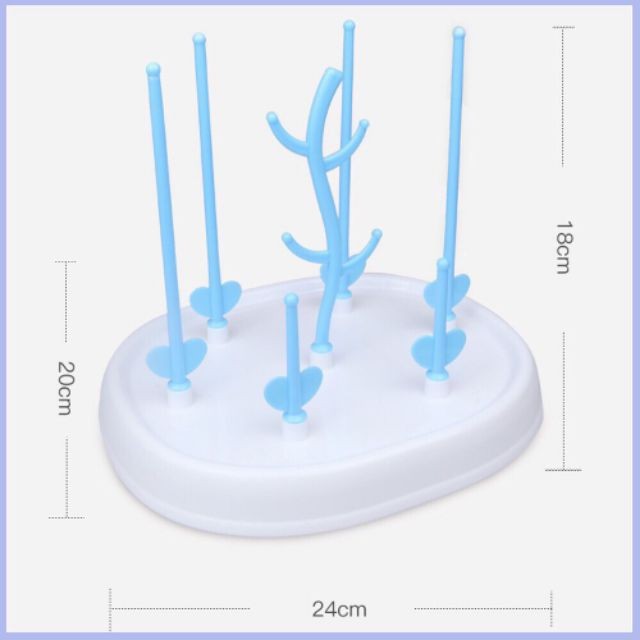 Khay/Giá úp bình sữa cho bé 7 thanh