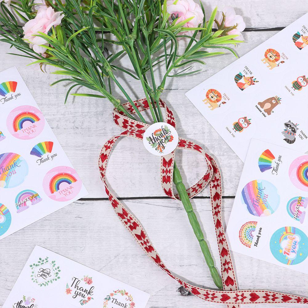 PISTA Nhãn Dán Trang Trí Quà Tặng Chữ Thank You