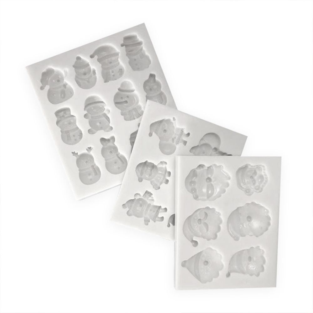 Khuôn Silicone Làm Bánh Kẹo Hình Ông Già Noel