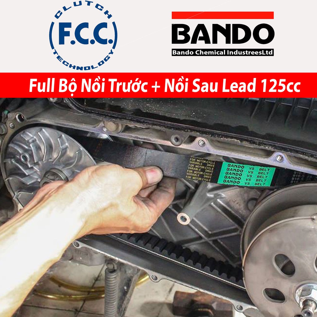 Full Bộ nồi trước và Nồi Sau Honda Lead 125cc ( Bando / FCC )