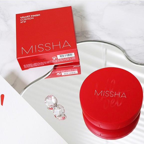 Phấn Nước Mỏng Mịn, Che Phủ Tốt, Lâu Trôi Missha Velvet Finish Cushion SPF50+ PA+++