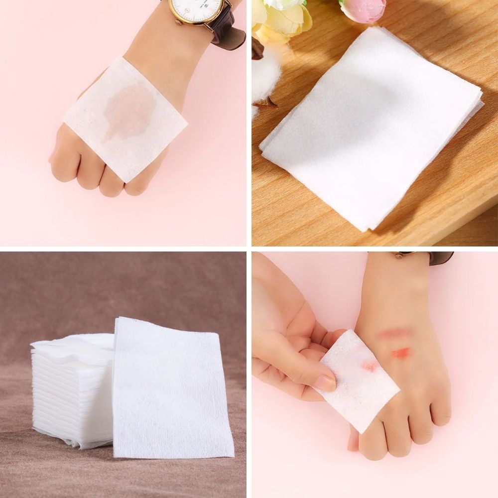 Hộp 40 Miếng Bông Tẩy Trang Chất Liệu Cotton Dịu Nhẹ Thân Thiện Với Da