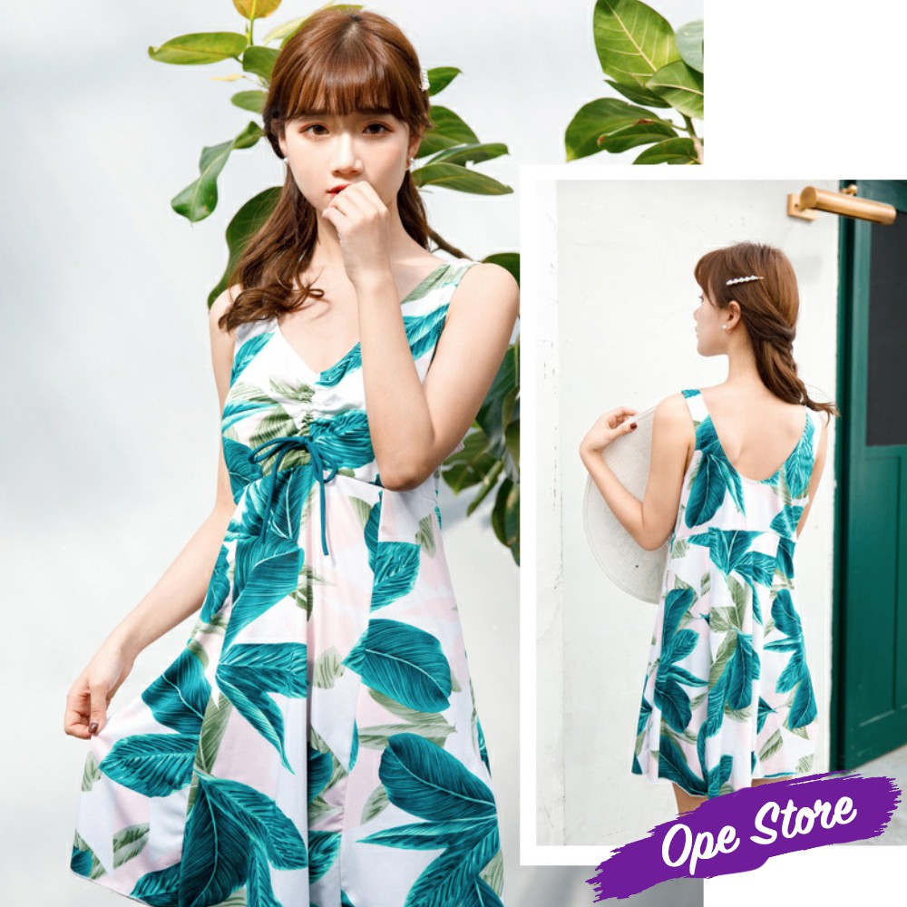 Đầm Maxi Đi Biển Bigsize Cho Người Béo Họa Tiết Lông Vũ, Váy Đi Biển Cỡ Lớn Hè 2020 | BigBuy360 - bigbuy360.vn