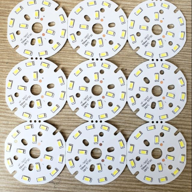 VỈ LED TRÒN (MẮT LED) 7W CHẠY QUA CHẤN LƯU