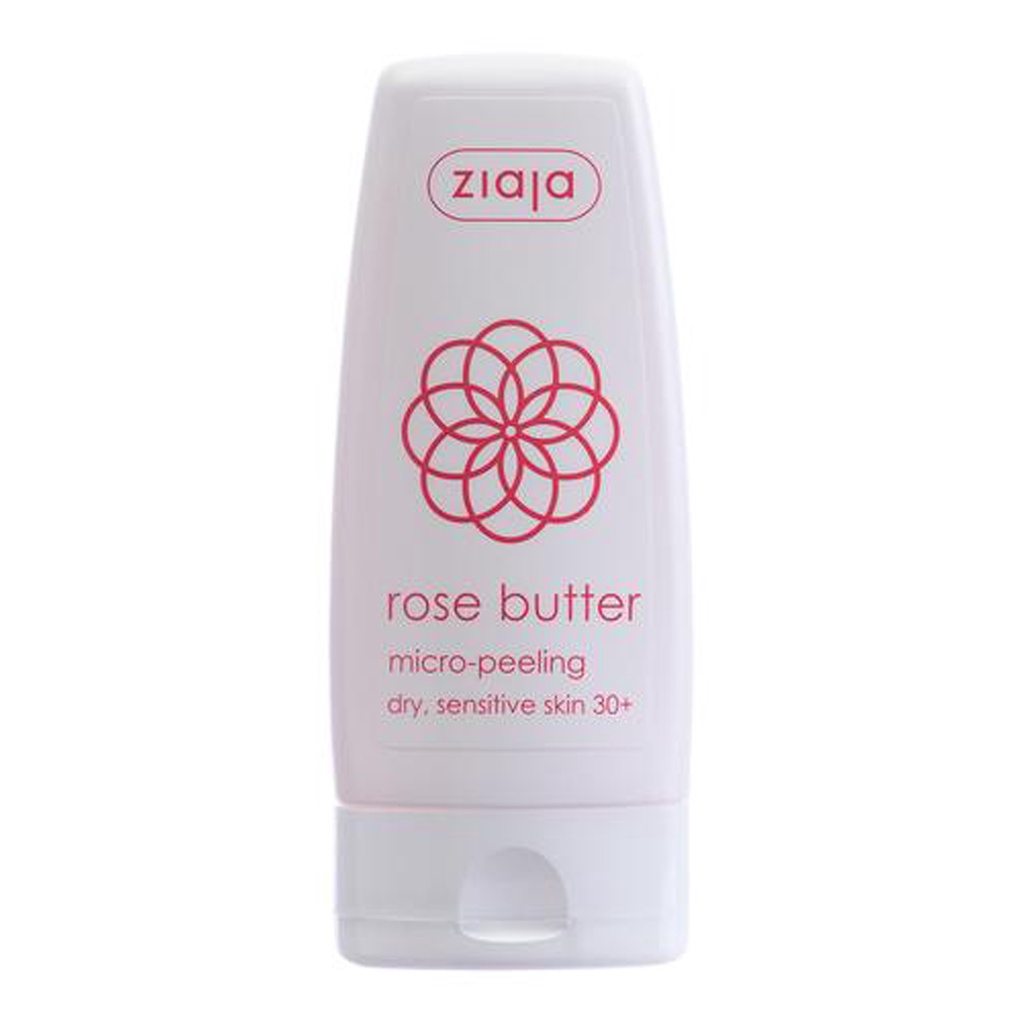 Tẩy tế bào da chết chết xuất hoa hồng Ziaja Rose Butter Micro-Peel không gây kích ứng 75ml