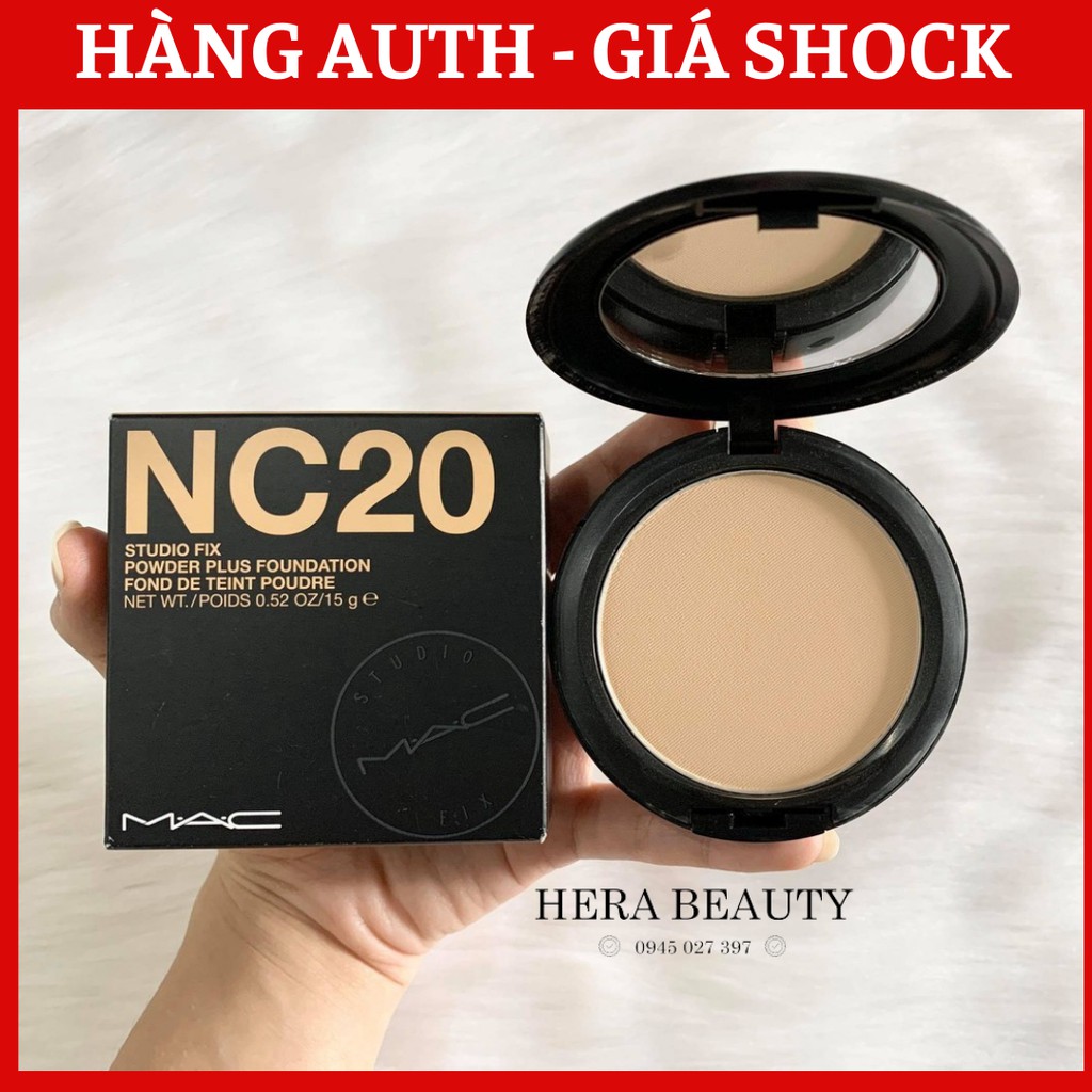 [TEM CHÍNH HÃNG] Phấn phủ MAC Studio Fix Powder Plus Foundation 15g- Màu NC15, 20, 25, 30, 35, 40, 45