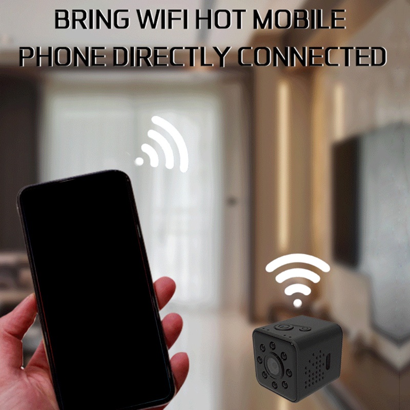 Camera Hành Trình Mini zzz SQ13 WiFi 1080P 8 Đèn IR