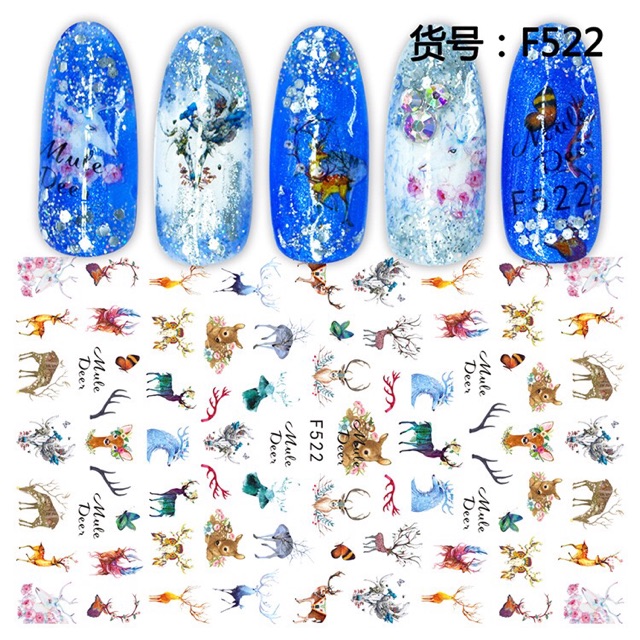 Sticker các hình miếng dán nail