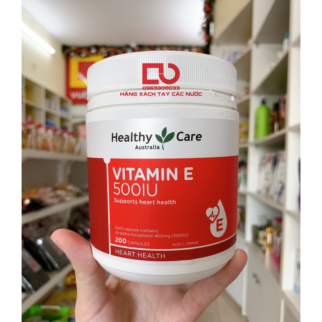 VITAMIN E HEALTHY CARE 500IU 200 viên của Úc