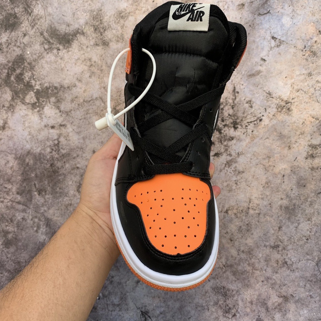 Giày jordan 1 màu cam cổ cao , giày thể thao sneaker jodan jd1 high phong cách hàn quốc