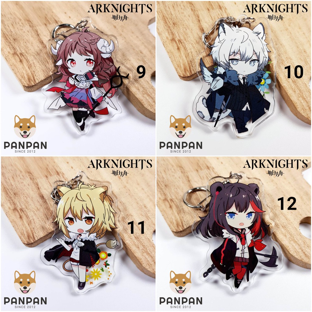 Móc khoá anime mica acrylic Arknights (6cm) 17 Nhân Vật