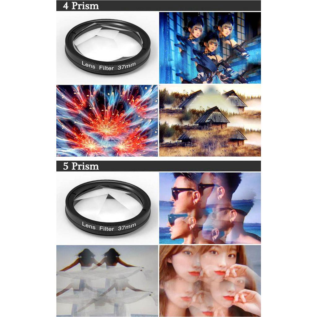 Knightx Bộ Lọc Ống Kính Máy Ảnh Lăng Kính macro 37mm Cho Điện Thoại