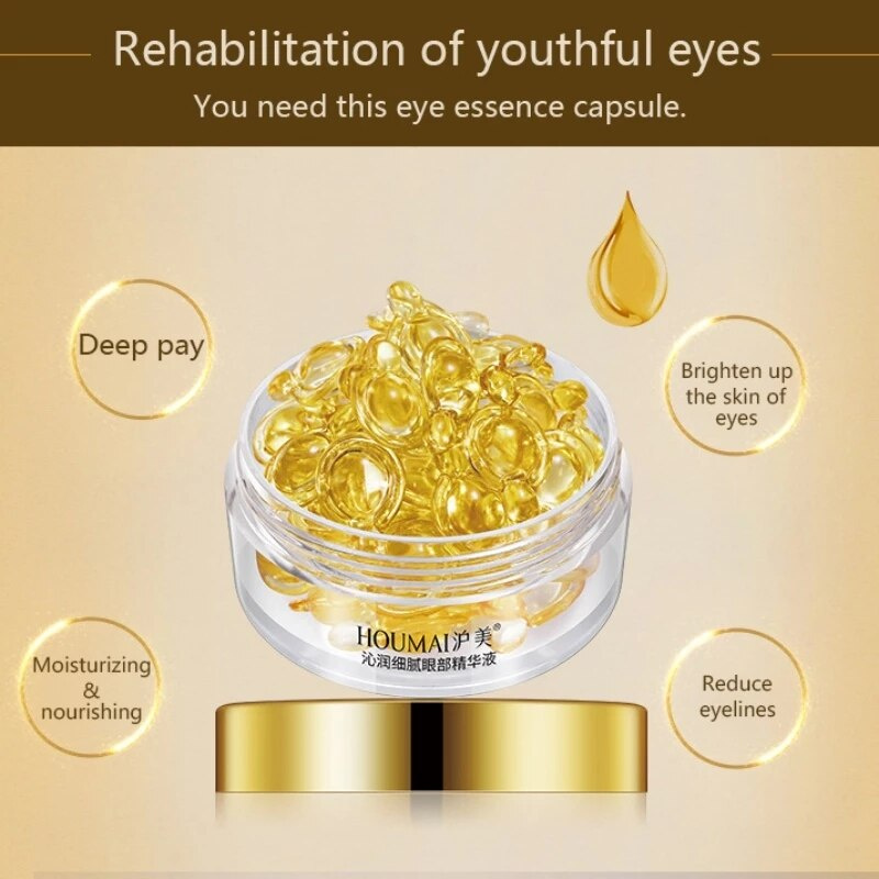 Hộp 30 Viên Kem Dưỡng Da Mắt Chống Nếp Nhăn Lão Hóa Loại Bỏ Quầng Thâm