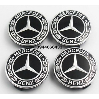 Combo chụp mâm mercedes , ốp la zăng , logo mâm mercedes combo