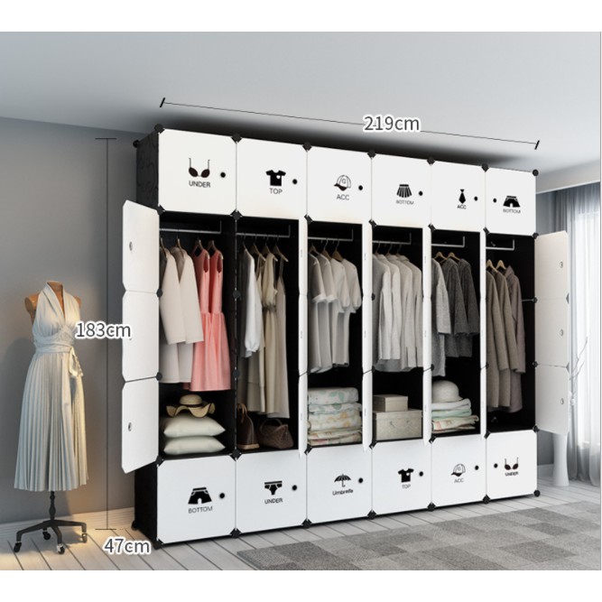 Tủ nhựa ghép 25 ô sâu 47cm mẫu mới 2021