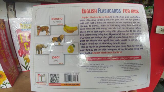 Sách - Flashcard Dạy Trẻ Theo Phương Pháp Glenn Doman - Tiếng Anh Cho Bé