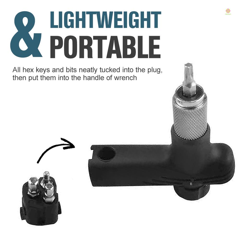 Cờ Lê Mô Men Xoắn Hình Chữ T 4/5/6Nm Có Thể Điều Chỉnh Cho Xe Đạp