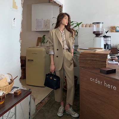 Ảnh thật 5 hình cuối-HC460.Set blazer mùa thu thời trang phiên bản Hàn Quốc | BigBuy360 - bigbuy360.vn