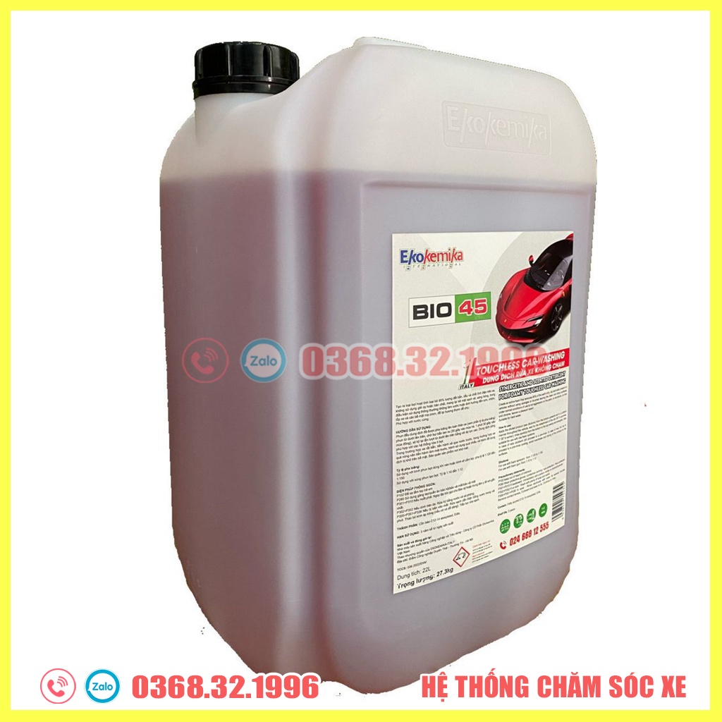 Dung dịch rửa xe không chạm Bio 45 22L