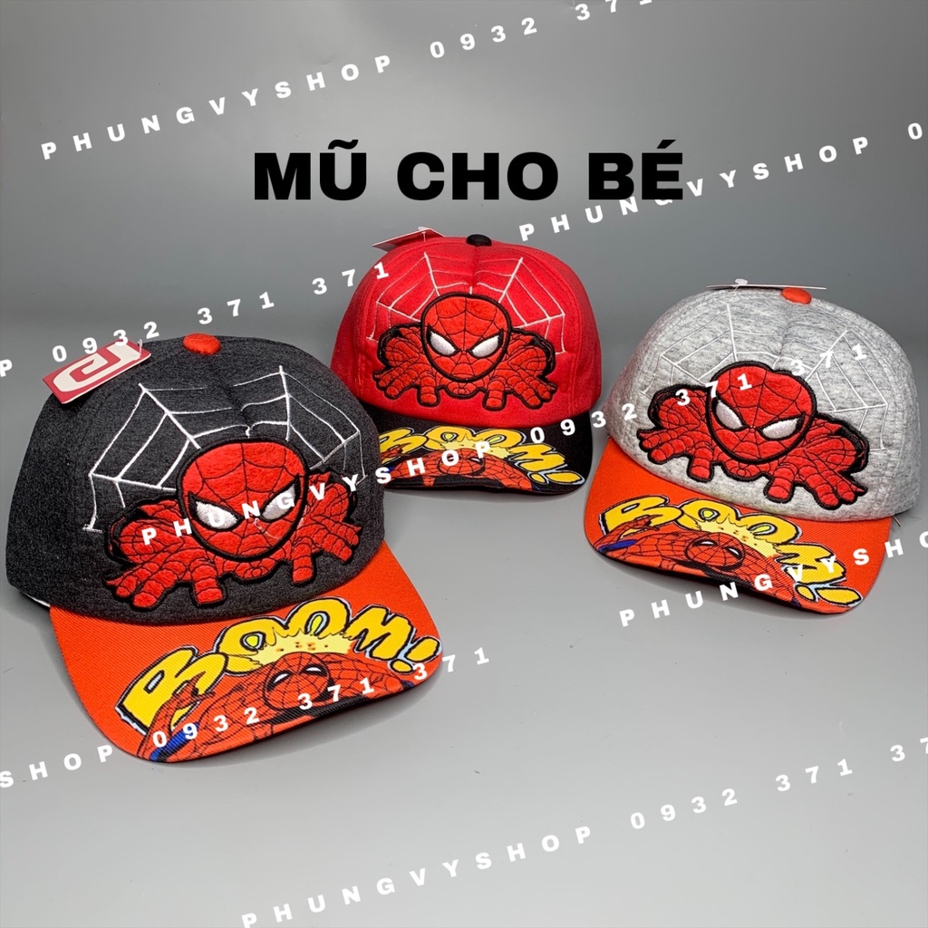 Bé 3-8 tuổi/ Mũ lưỡi trai cho bé trai bé gái- TỔNG HỢP CÁC SIÊU NHÂN - nón kết trẻ em