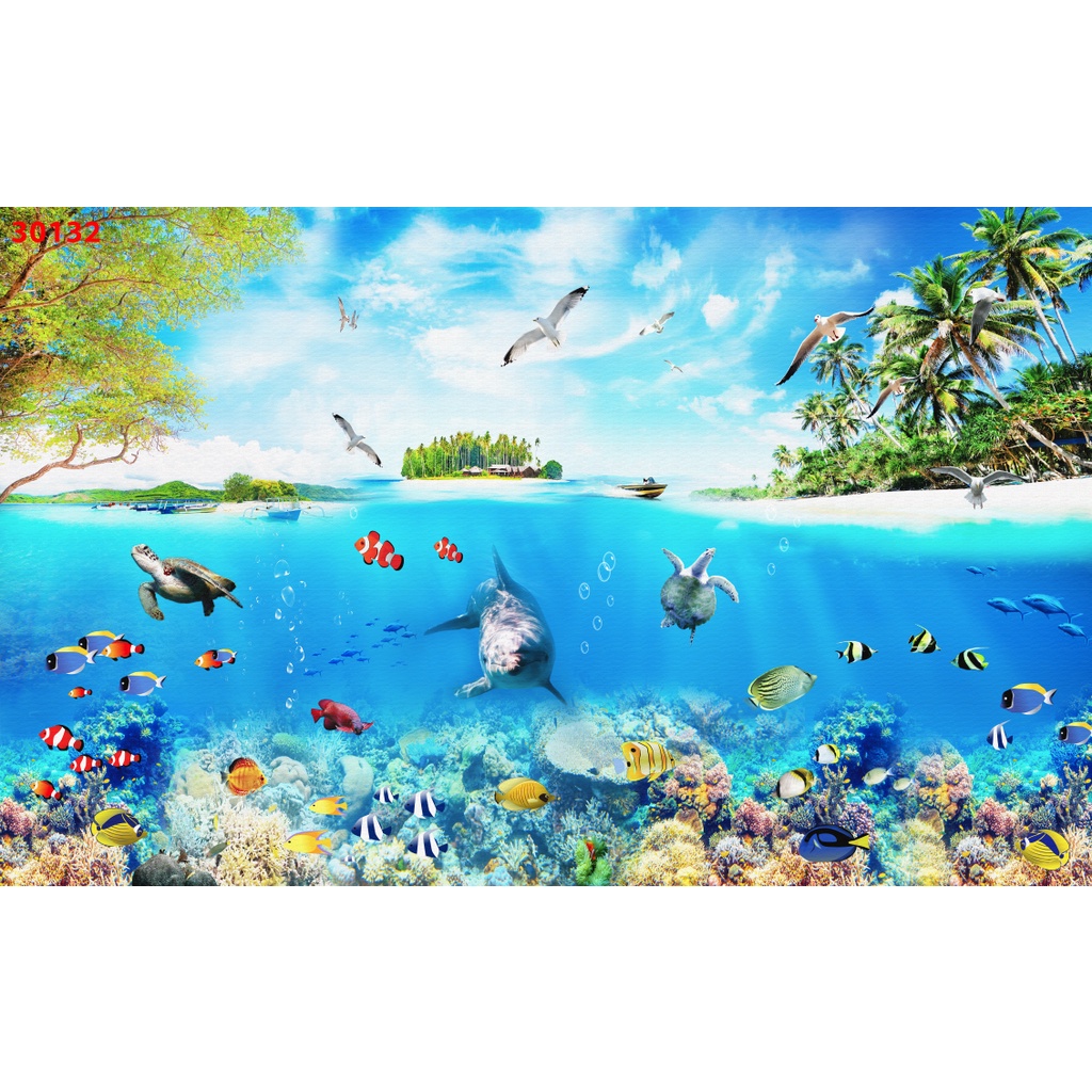 Tranh Trang Trí Đại Dương Biển Cả 3D chất lượng cao, giá rẻ