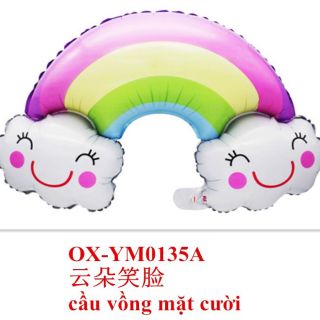 ( 2 màu )BÓNG NHÔM CẦU VỒNG TO