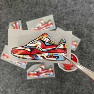 Decal Logo Sticker Patch in áo ủi trực tiếp lên vải hình giày sneaker