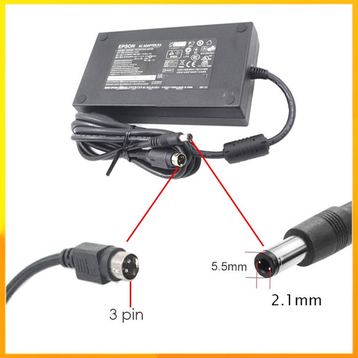 Adapter nguồn máy in Epson 24v 5v 2.1a 3a hàng tháo máy chính hãng