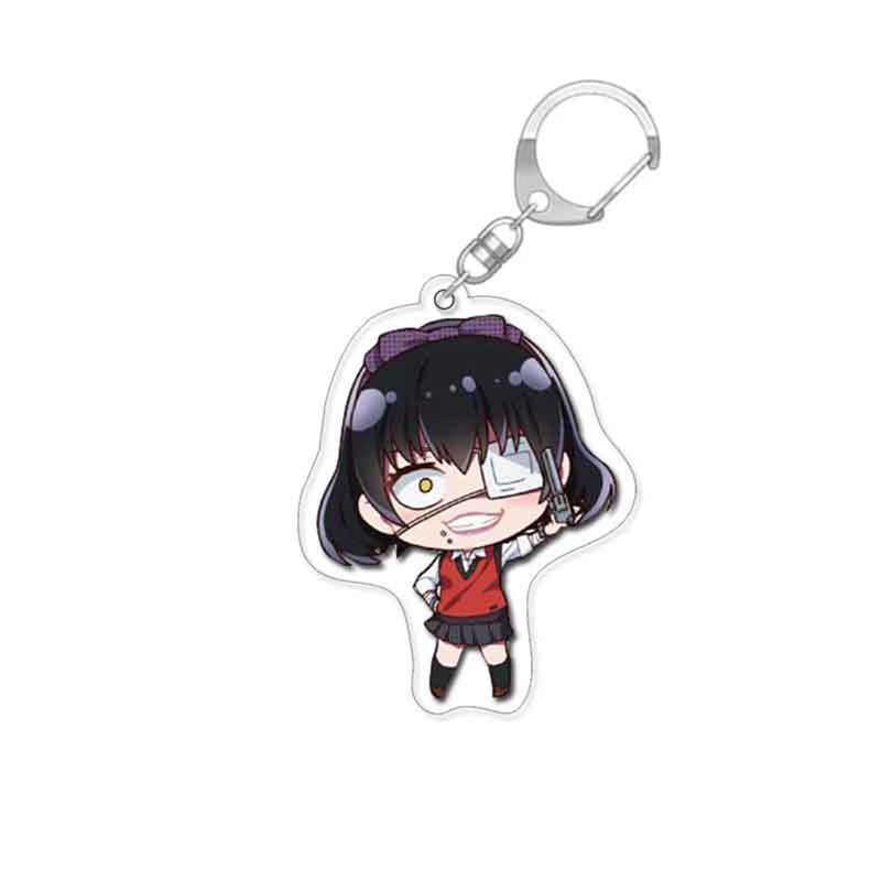 Móc Chìa Khóa 6cm Bằng Acrylic In Họa Tiết Hoạt Hình Kakegurui Jabami Yumeko Saotome Dễ Thương