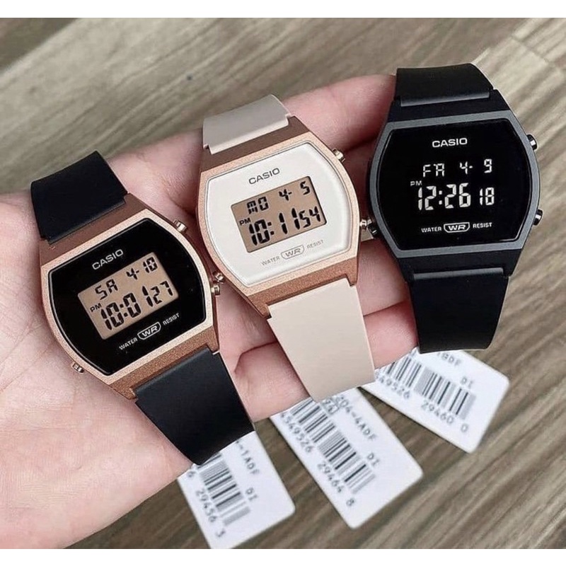 Đồng hồ Nữ Casio LW204, đồng hồ chính hãng, dây nhựa dẻo các màu