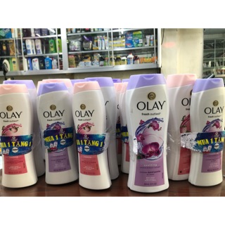 Sữa tắm olay Mỹ { Cam kết hàng chính hãng } mua chai 650 ml ( tặng kèm chai 400 ml)