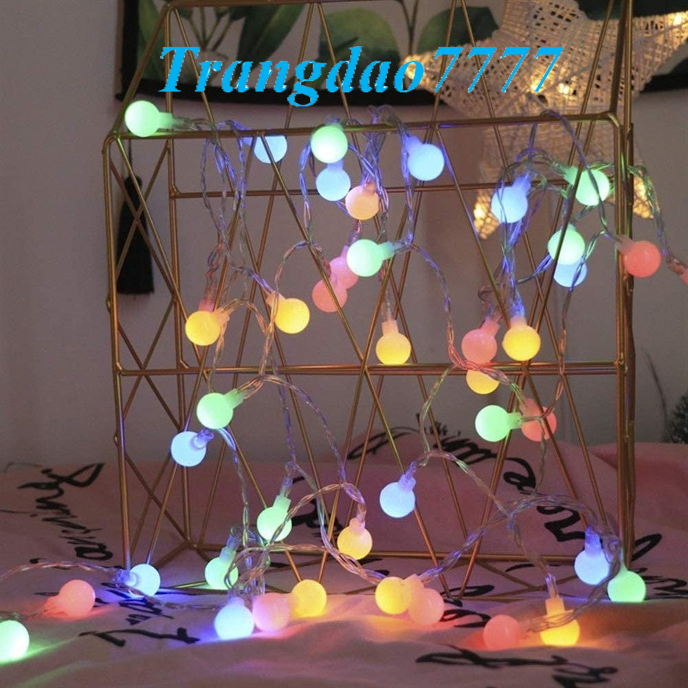 Đèn Led Xài Pin Chống Nước Bóng Đèn Tròn Cherry Ball Trang Trí Tiệc Noel Cắm Trại Đẹp Rẻ