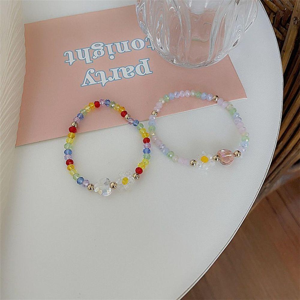 Vòng Tay Chuỗi Hạt Phối Hoa Phong Cách Bohemian WMES15H|Trang Sức Vòng Đeo Tay Thời Trang Sành Điệu Cho Nữ