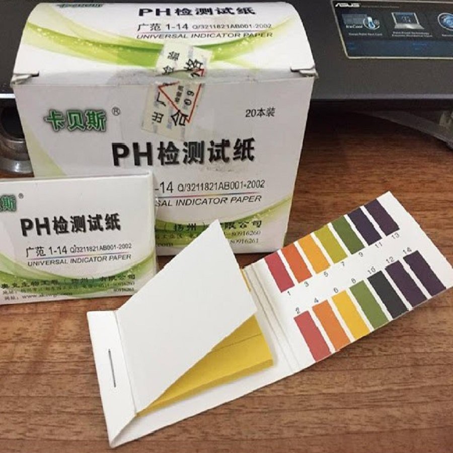 Quỳ Tím Đo pH Thang 1 -14 Gồm 80 Tập Sử Dụng Cho Thí Nghiệm, Đo Nước Ối