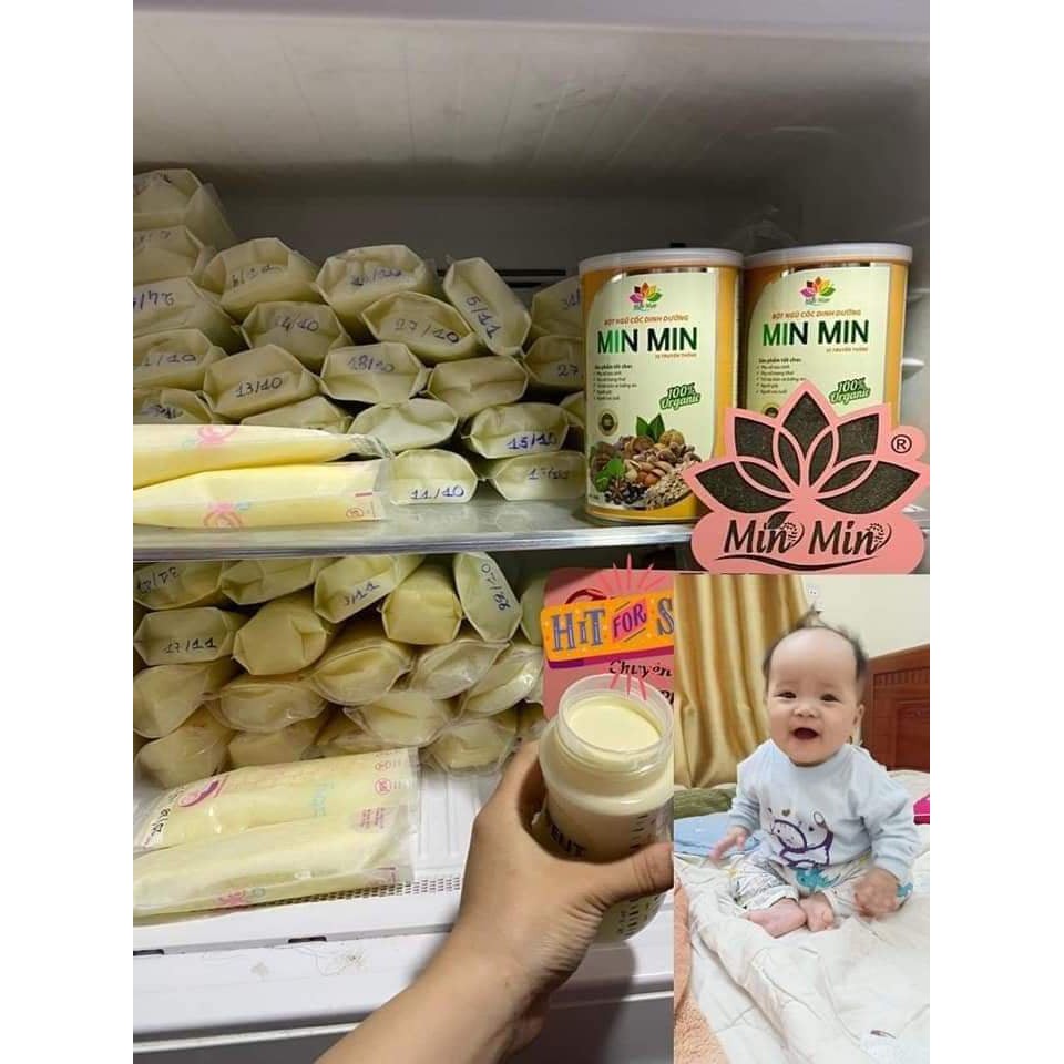 [Chính Hãng]  Ngũ Cốc Lợi Sữa Cao Cấp Min MIN - Ngũ Cốc Dinh Dưỡng 18 Loại Hạt- Ngũ Cốc  Mẹ Bầu (2HỘP 1kg) | BigBuy360 - bigbuy360.vn