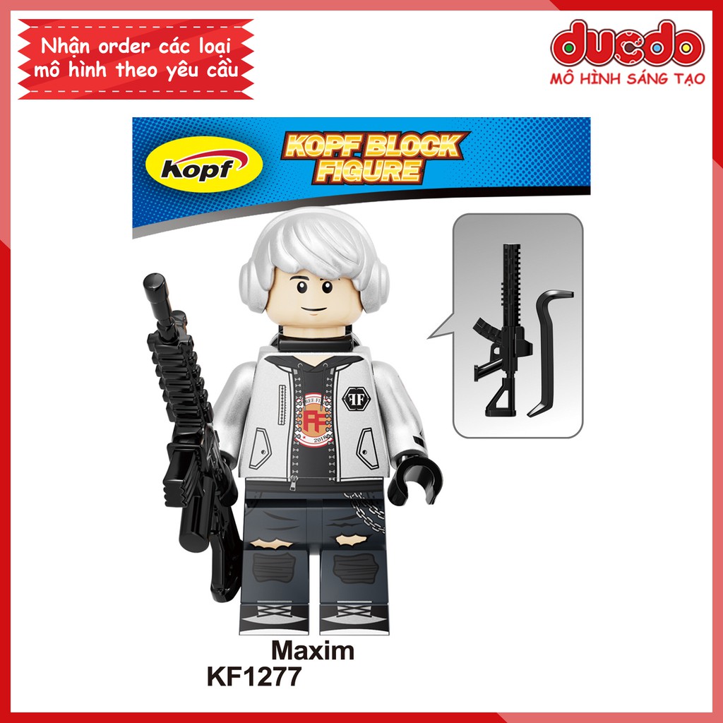 Minifigures các nhân vật Lửa chùa Free Fire đầy đủ trang bị - Đồ chơi Lắp ghép Xếp hình Mô hình Mini Kopf KF6106