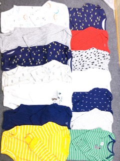 Set 5 Body Chip Carter’s 100% Cotton Xuất dư