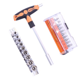 Bộ mũi vít và đầu tuýp 21 chi tiết asaki ak-6357
