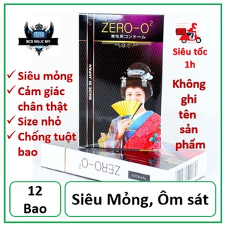Bao cao su siêu mỏng Zero 02 hộp 12 cái