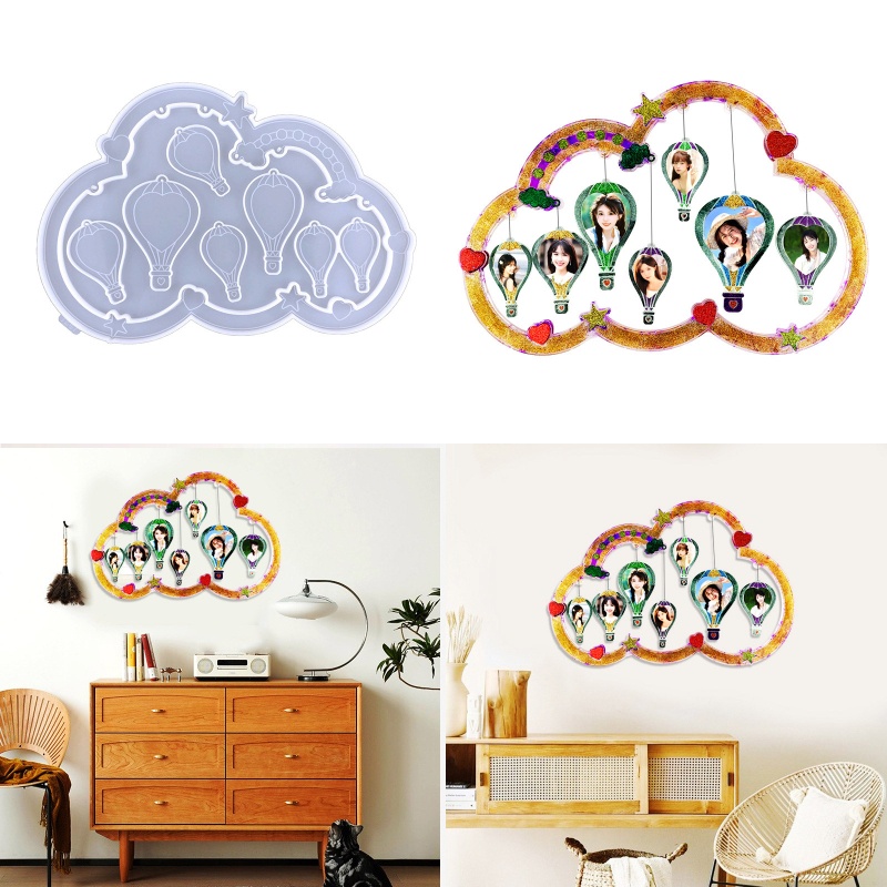 Khuôn Silicone Hình Khinh Khí Cầu Làm Trang Sức Thủ Công