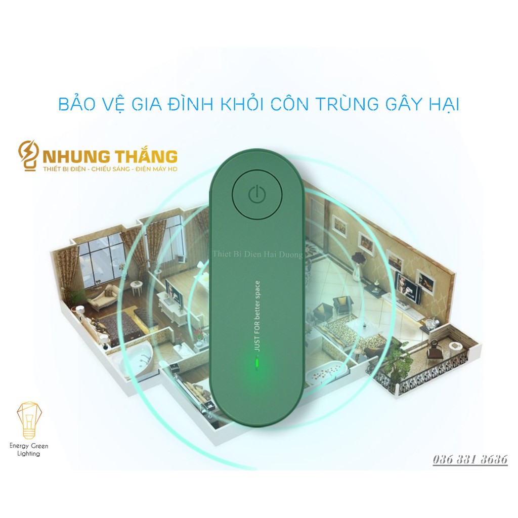 Máy Đuổi Ruồi, Muỗi CT-621 - Đuổi Côn Trùng Bằng Sóng Siêu Âm Không Gây Hại Cho Con Người Và Vật Nuôi