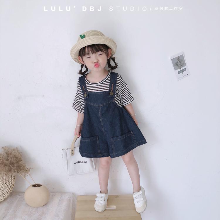 Áo/Quần yếm/Set phong cách phương tây Hàn Quốc 2021 cho bé