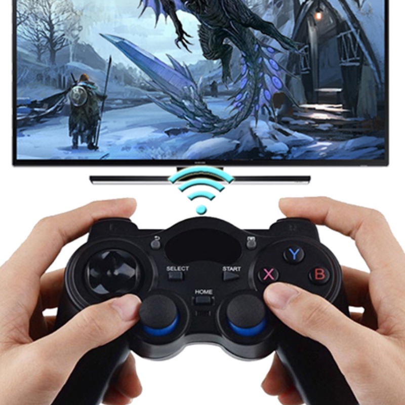 Tay Cầm Chơi Game Không Dây 2.4 G Cho Điện Thoại / Máy Tính Bảng / Pc / Tv Box