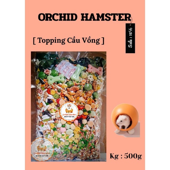 Thức Ăn Hamster Cao Cấp Vị Topping Cầu Vòng Cho Các Bé Hamster