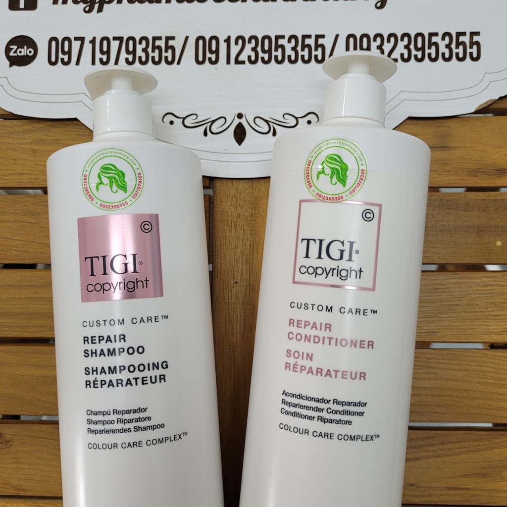 ( CHÍNH HÃNG CÔNG TY) DẦU GỘI XẢ TIGI COPYRIGHT REPAIR DÀNH CHO TÓC HƯ TỔN 970ML